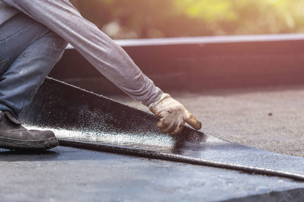 Professional Waterproofing technician working in West Elkton, OH